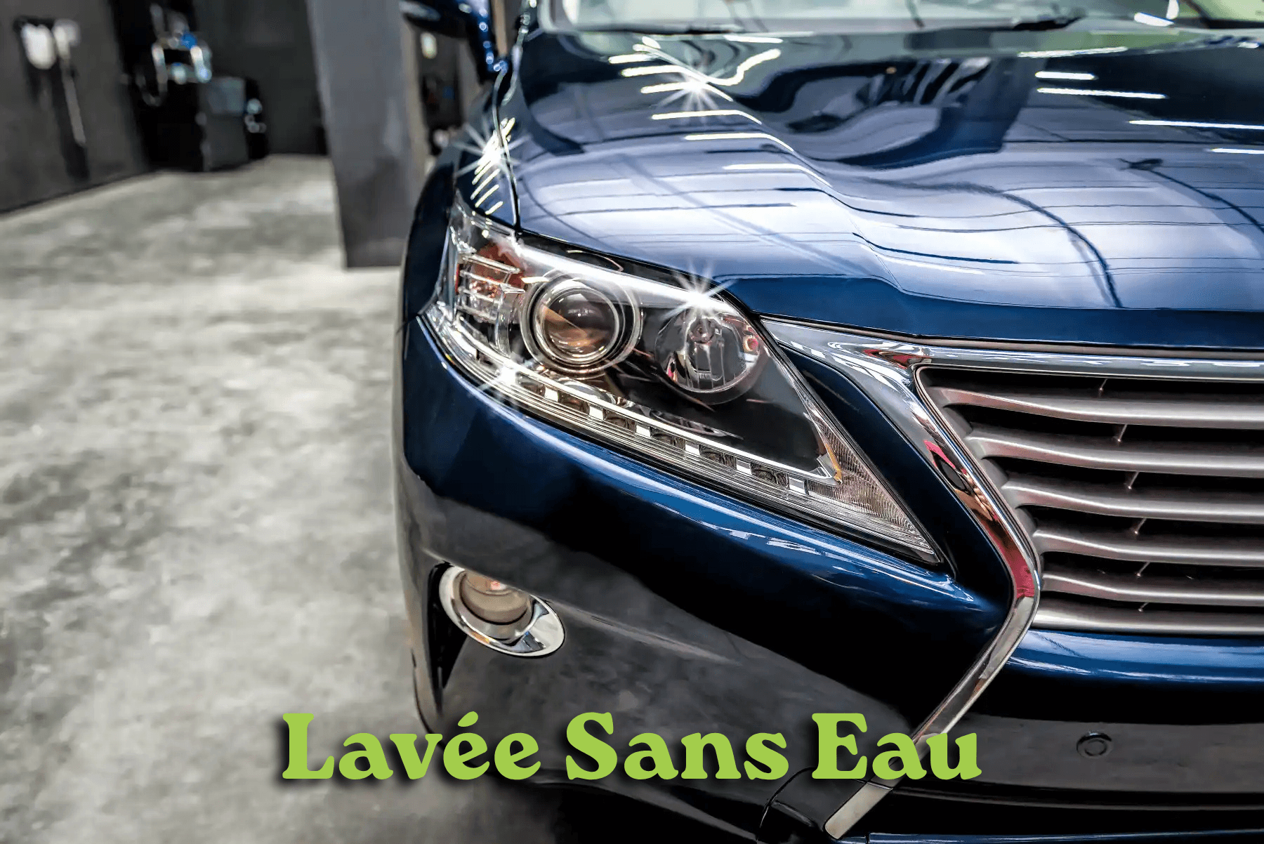 Voiture propre après un lavage ParkWash sans eau